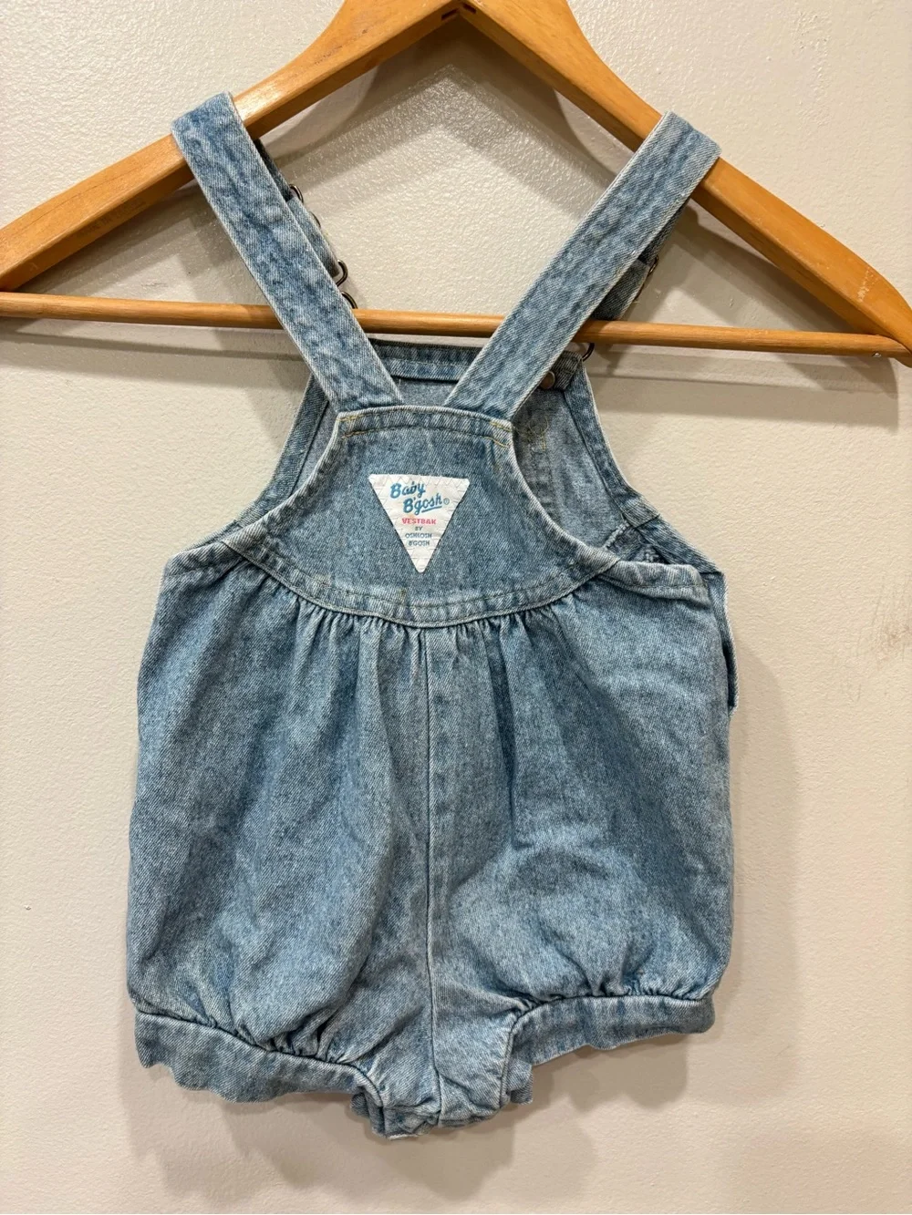 Vintage Oshkosh B’Gosh Jumpsuit Overalls Baby Girls Size 18 Months